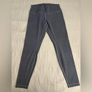Gray High-Waisted Leggings